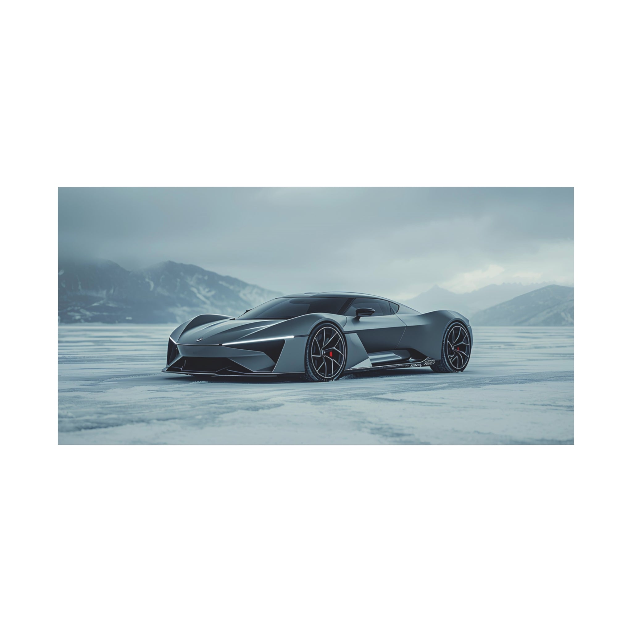 Arctic Monolith — 16:9 Cinematic Automotive Canvas