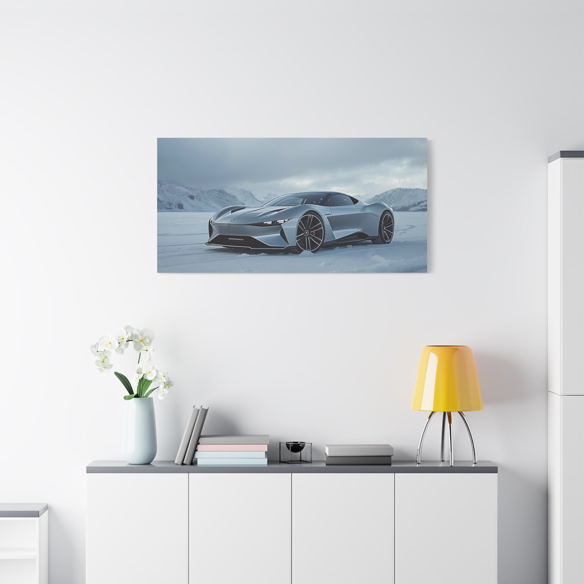 Glacial Edge — 16:9 Cinematic Automotive Canvas