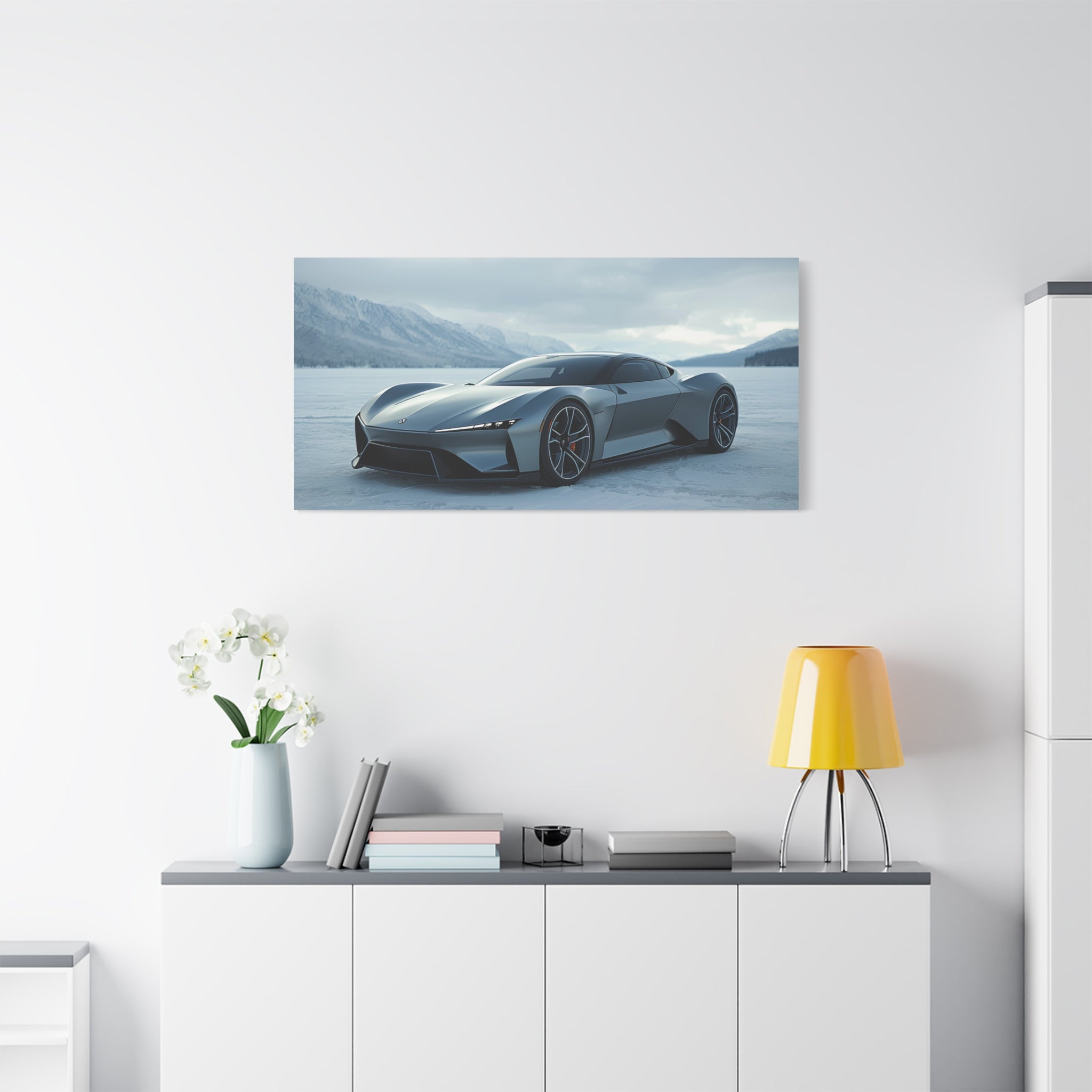 Glacial Vector — 16:9 Cinematic Automotive Canvas