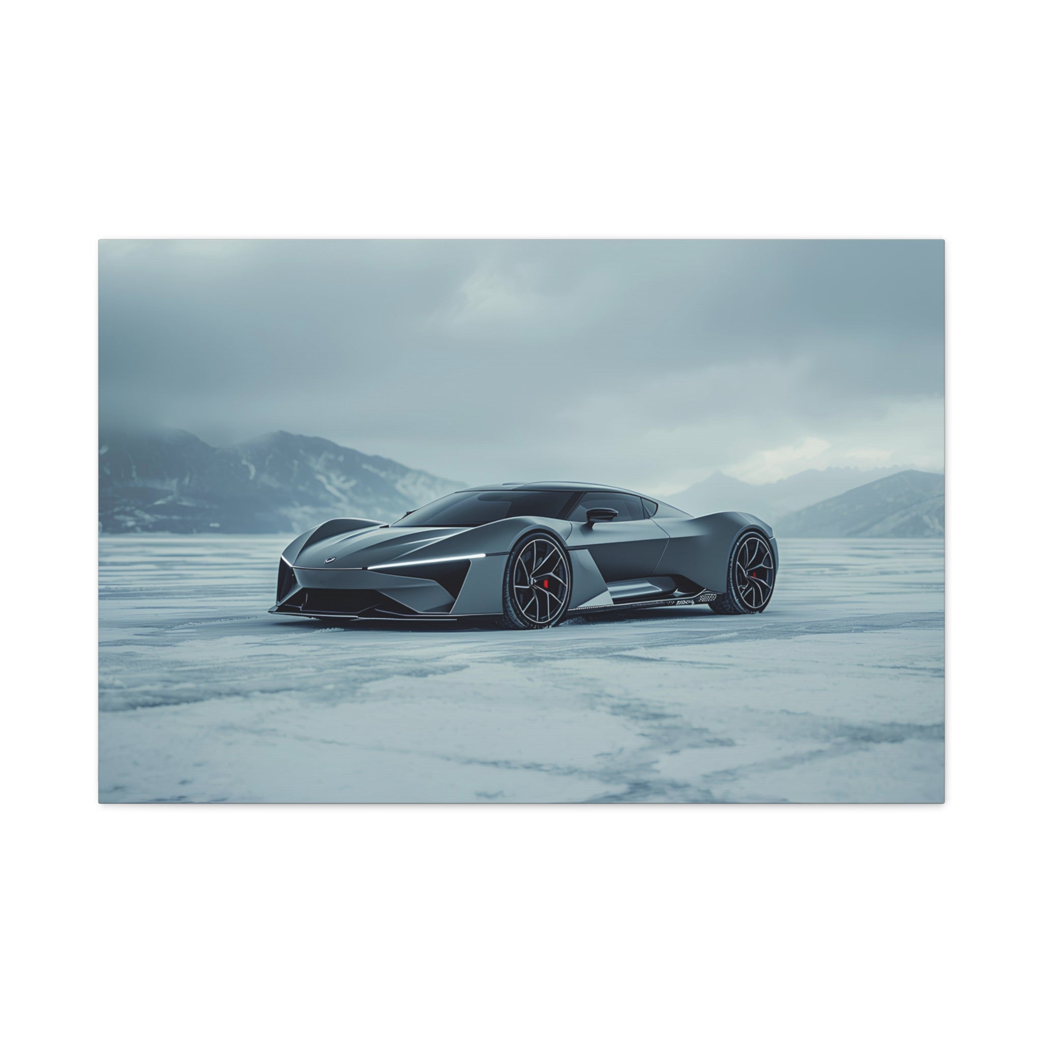 Arctic Monolith — 16:9 Cinematic Automotive Canvas