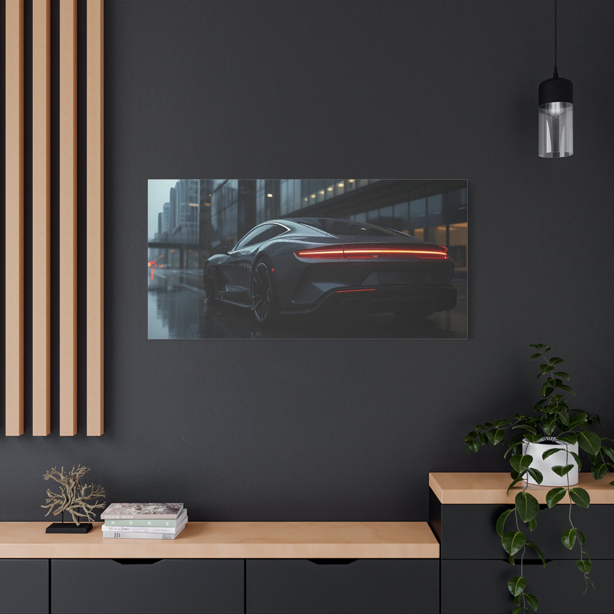 Urban Reverie — 16:9 Rain Edition Canvas