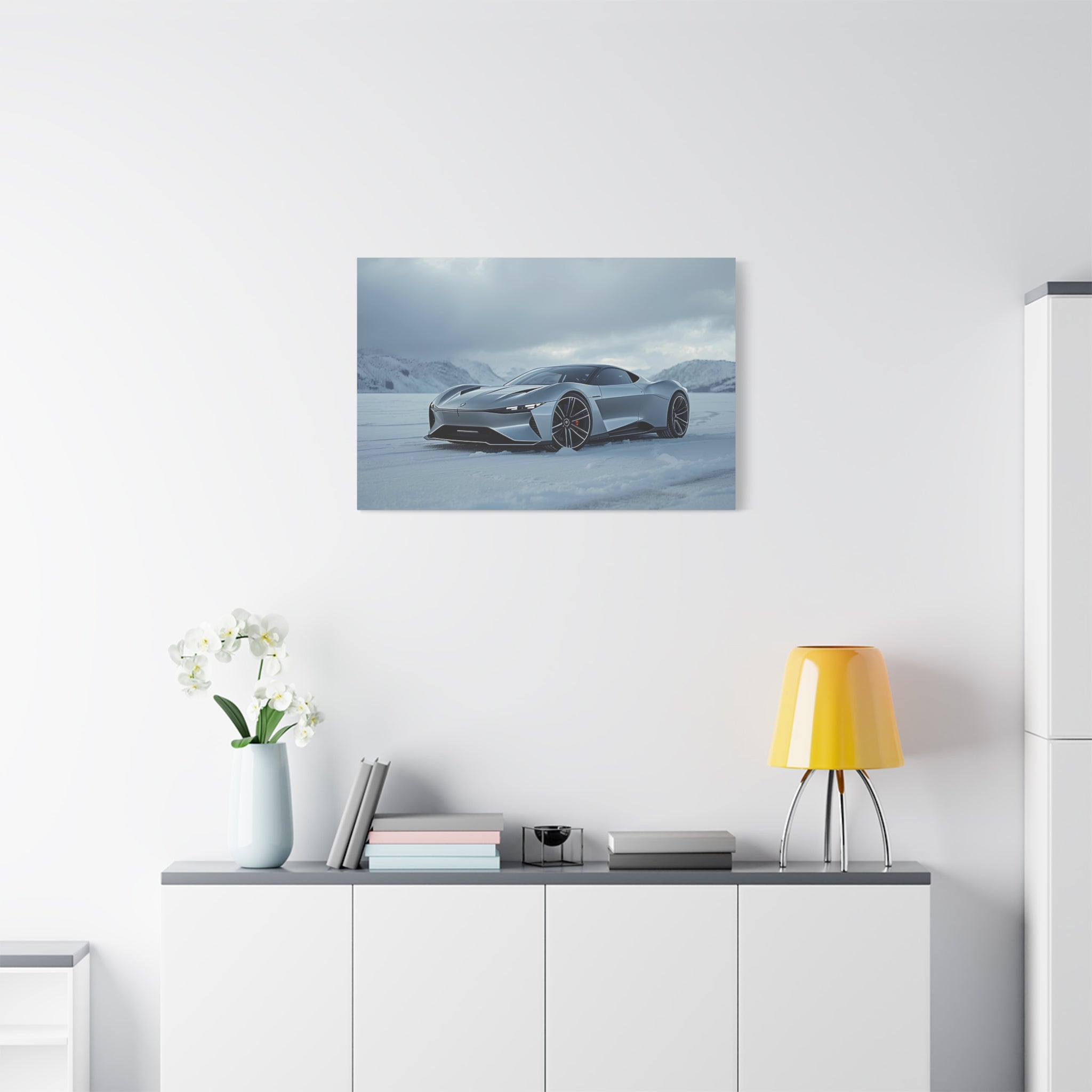 Glacial Edge — 16:9 Cinematic Automotive Canvas