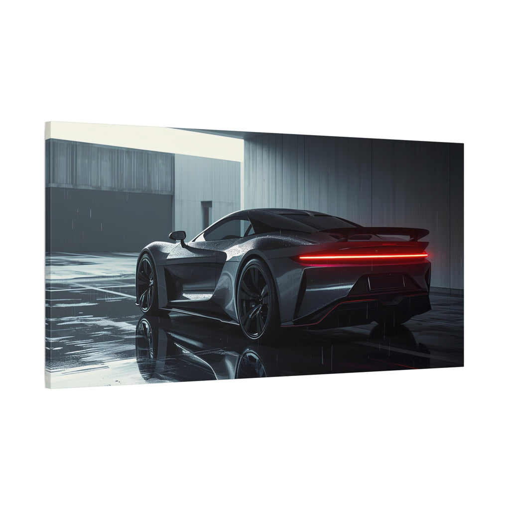 Concrete Silence — 16:9 Rain Edition Canvas