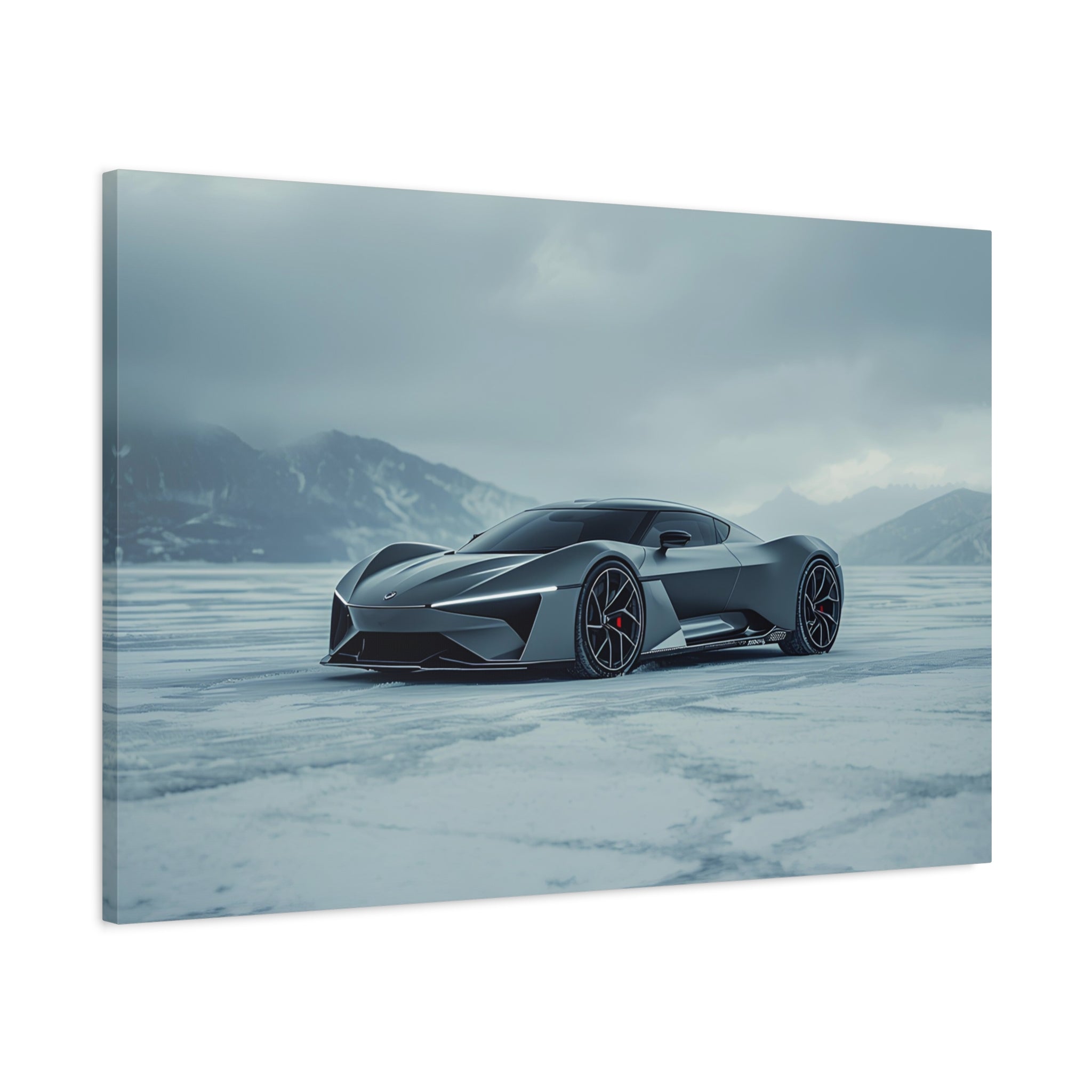 Arctic Monolith — 16:9 Cinematic Automotive Canvas