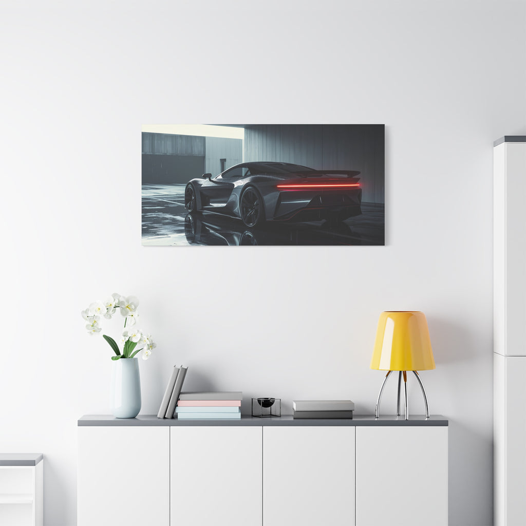 Concrete Silence — 16:9 Rain Edition Canvas