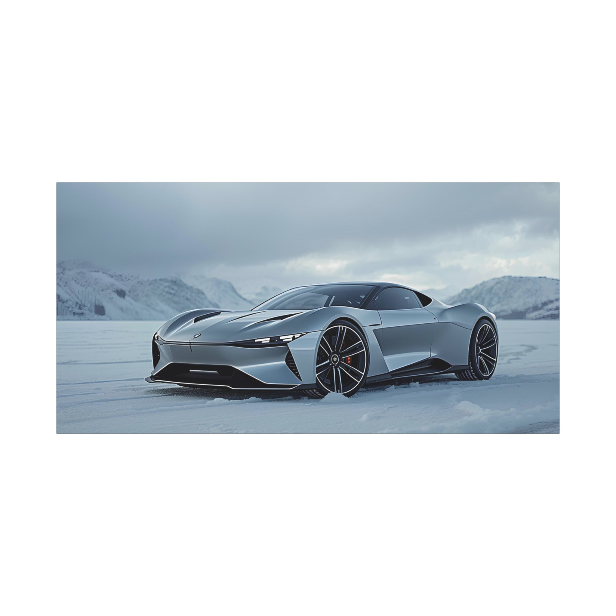 Glacial Edge — 16:9 Cinematic Automotive Canvas