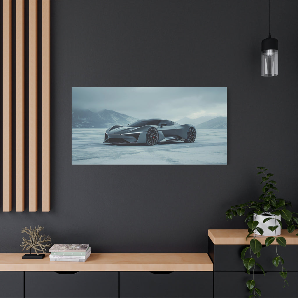 Arctic Monolith — 16:9 Cinematic Automotive Canvas